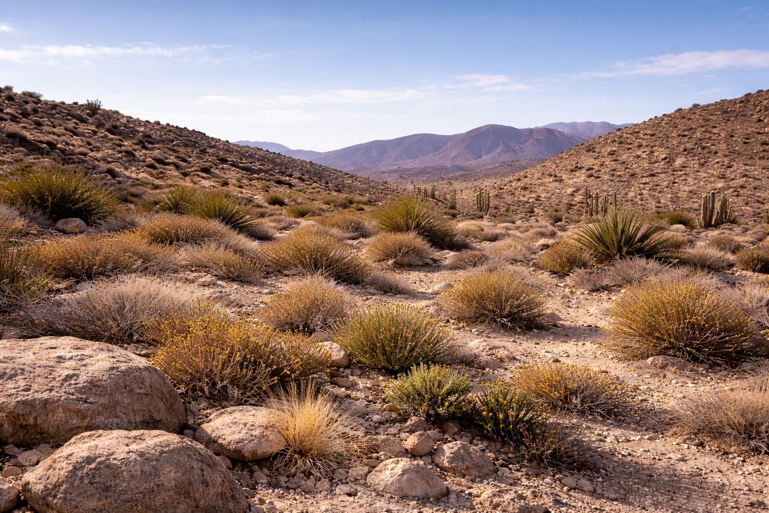 Desert cactus landscape