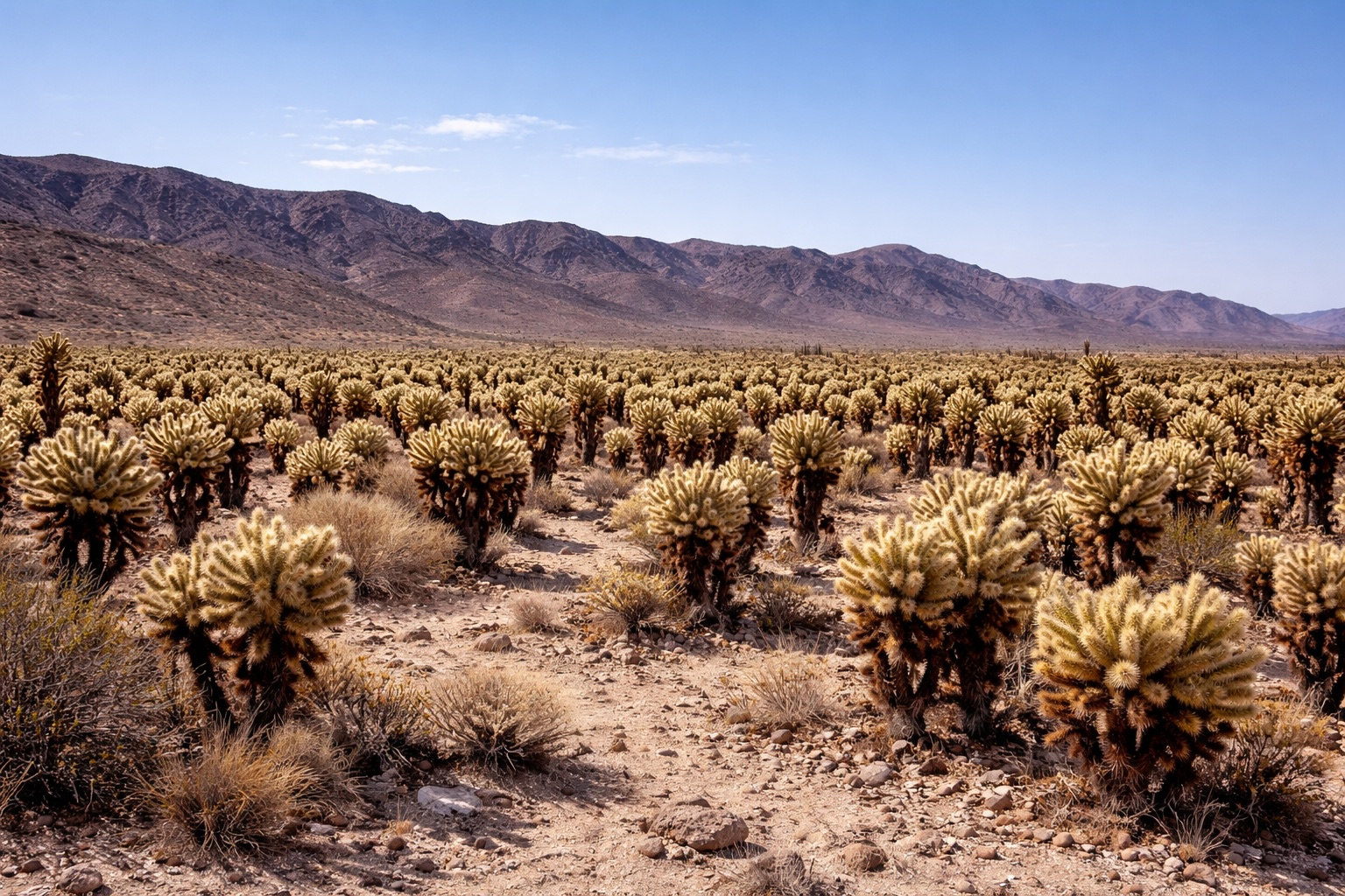 Desert cactus landscape